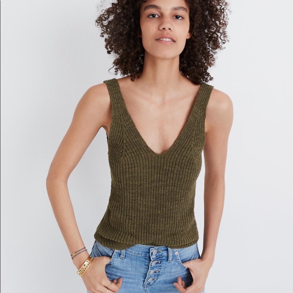 Madewell Monterey Sweater Tank Size Medium